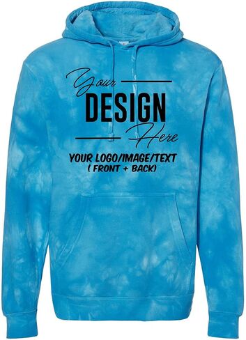 INK STITCH Unisex PRM4500TD Custom Design Your Own Tie dye Hoodies in Saudi Arabia