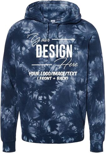 INK STITCH Unisex PRM4500TD Custom Design Your Own Tie dye Hoodies in Saudi Arabia