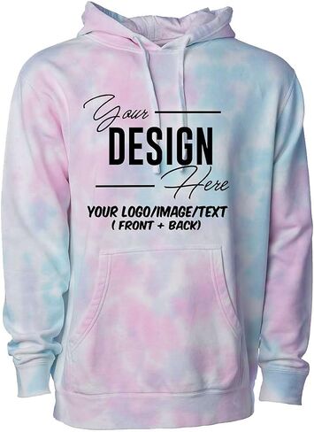 INK STITCH Unisex PRM4500TD Custom Design Your Own Tie dye Hoodies in Saudi Arabia