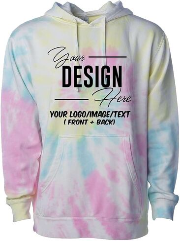 INK STITCH Unisex PRM4500TD Custom Design Your Own Tie dye Hoodies in Saudi Arabia