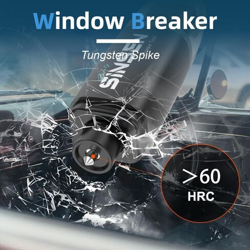 Car Window Breaker Seat Belt Cutter Tool, Emergency Safety Hammer Tool to Break Glass, Portable Escape Kit, 2 Pack(Black+Red) in Kuwait