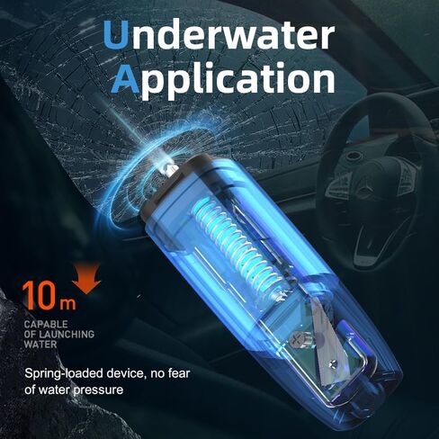 Car Window Breaker Seat Belt Cutter Tool, Emergency Safety Hammer Tool to Break Glass, Portable Escape Kit, 2 Pack(Black+Red) in Kuwait