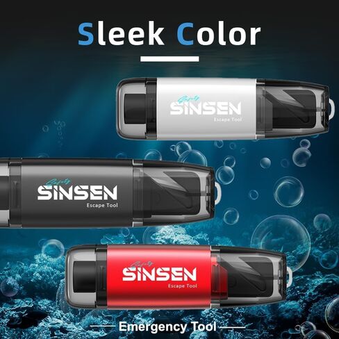 Car Window Breaker Seat Belt Cutter Tool, Emergency Safety Hammer Tool to Break Glass, Portable Escape Kit, 2 Pack(Black+Red) in Kuwait