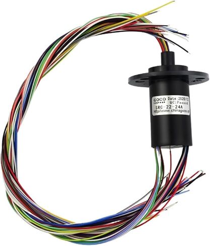 فرشاة جامع خاتم الانزلاق خاتم الكربون فرشاة موصلة الفرشاة SRC-22-24A/2WIRE 2A قطر 22 مم طول الأسلاك 250 مم col in Saudi Arabia