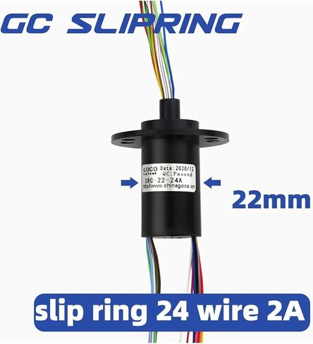 فرشاة جامع خاتم الانزلاق خاتم الكربون فرشاة موصلة الفرشاة SRC-22-24A/2WIRE 2A قطر 22 مم طول الأسلاك 250 مم col in Saudi Arabia