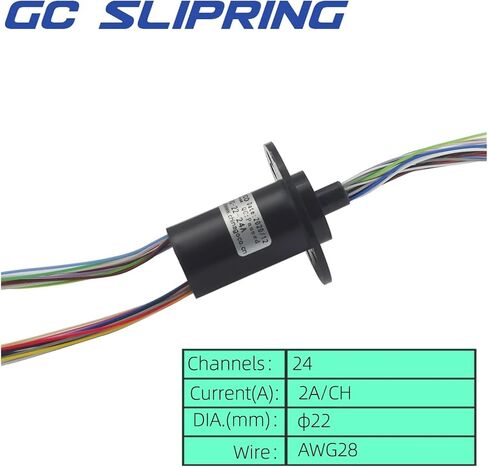 فرشاة جامع خاتم الانزلاق خاتم الكربون فرشاة موصلة الفرشاة SRC-22-24A/2WIRE 2A قطر 22 مم طول الأسلاك 250 مم col in Saudi Arabia
