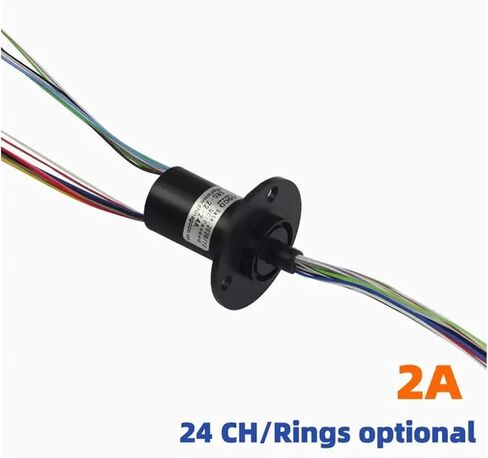 فرشاة جامع خاتم الانزلاق خاتم الكربون فرشاة موصلة الفرشاة SRC-22-24A/2WIRE 2A قطر 22 مم طول الأسلاك 250 مم col in Saudi Arabia