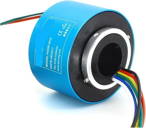 6/12 Circuit Model 20mm Through Hole Slip Ring with Compact 56mm OD Precious Metal Contacts(20X56mm 12CH 10A) in Saudi Arabia