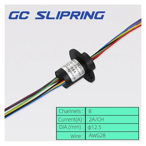 Slip Ring Slip Ring 8 Rings, Current 2a per Ring, Diameter 12.5mm Pan-tilt Slip Ring Support Plate Slip Ring in Kuwait