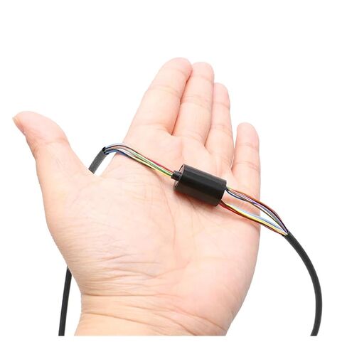 1 PCS Type C DIAMETER 12.4mm 6ch 12ch 2a حلقة قسيمة موصلة مزدوجة رنين الذهب المطلي بالذهب 250 دورة في الدقيقة جامع تيار الدوران (12 سلك) in Kuwait