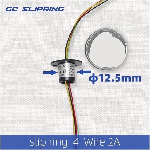 Slip Ring high Speed Diameter 12.5mm 4-Way Slip Ring 360 Degree Rotating Conductive Ring in Saudi Arabia