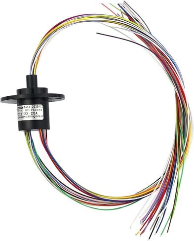 فرشاة جامع خاتم الانزلاق خاتم الكربون خاتم موصل فرشاة SRC-22-20A/20WIRE2A قطر 22 مم طول الأسلاك 250 ملم COL in Saudi Arabia