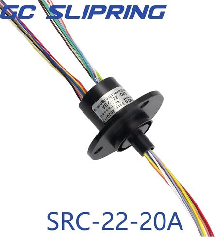 فرشاة جامع خاتم الانزلاق خاتم الكربون خاتم موصل فرشاة SRC-22-20A/20WIRE2A قطر 22 مم طول الأسلاك 250 ملم COL in Saudi Arabia