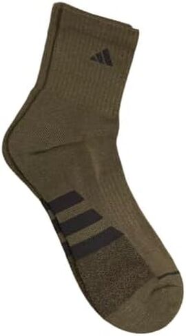 Adidas Men High Quarter Sock Assouted Colors Moisture Wicking Cushioned Foot Protects Seff Toe Seam Seam Size: 6-12 (4 pack) in Saudi Arabia
