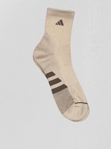 Adidas Men High Quarter Sock Assouted Colors Moisture Wicking Cushioned Foot Protects Seff Toe Seam Seam Size: 6-12 (4 pack) in Saudi Arabia