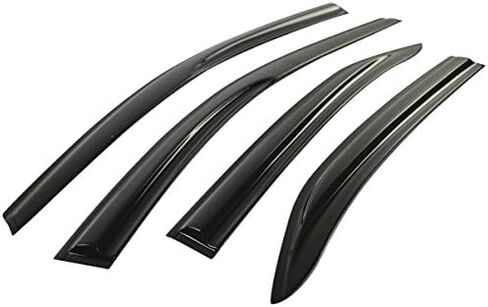 Window Visor Compatible with 2007-2011 Toyota Camry, Slim Style Acrylic Smoke Tinted Sun Rain Wind Guards Shield Vent by IKON MOTORSPORTS, 2008 2009 2010 in Saudi Arabia