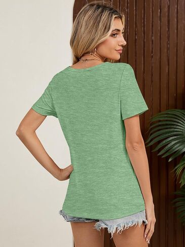 Basic Tops for Women Short Sleeve Crewneck Shirts Loose Fit Tshirts Summer Casual Fashion Soft Tees S-XXL in Kuwait