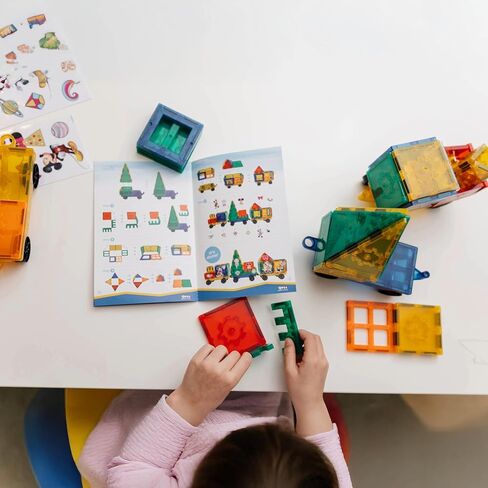 Tytan Tiles مرخص رسميًا من Disney Junior Mickey Train Magnetic Tiles 41 قطعة ، ومصنفات تعليمية قوية/Steam ، واللعب الهندسي الإبداعي ، والتعرف على الأنماط ، Ages 3 Plus in Kuwait