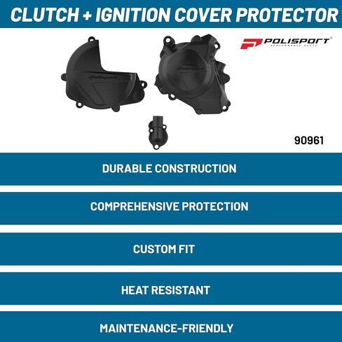 Polisport Clutch and Ignition Cover Protector Kit - 90961 in Saudi Arabia