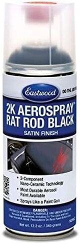 Eastwood 2K محفزة Aerospray رود الفئران متينة ساتان ساتان أسود رذاذ الرش | 12.2 أوقية Aerosol | 1 حزمة in Saudi Arabia