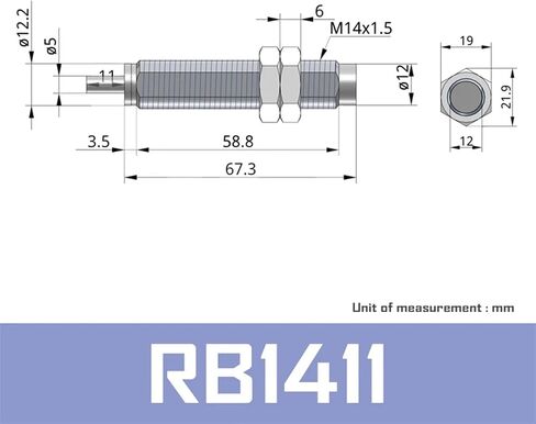 RB Shock Absorber RB0604 RB0805 RB0806 RB1007 RB1006 RB1411 RB1412 RB2015 RB2725 With Cap RBC1007 RBC2725 RBC2015 RBC0806 1Pcs(RB1411) in Saudi Arabia