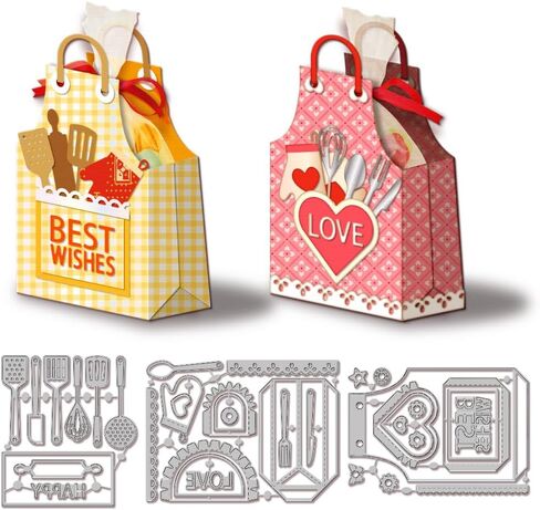 GLOBLELAND Flowers Candy Boxes Metal Die Cuts 3D Candy Boxes Cut Dies Metal Stencils Metal Cutting Dies for Card Making Embossing Tool Stencil Scrapbooking DIY Craft Album Paper Card Decor in Saudi Arabia