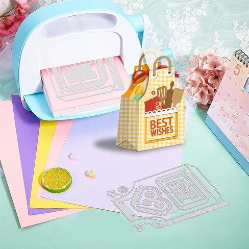 GLOBLELAND Flowers Candy Boxes Metal Die Cuts 3D Candy Boxes Cut Dies Metal Stencils Metal Cutting Dies for Card Making Embossing Tool Stencil Scrapbooking DIY Craft Album Paper Card Decor in Saudi Arabia