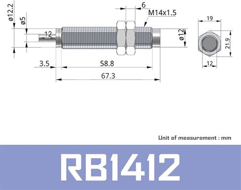 RB Shock Absorber RB0604 RB0805 RB0806 RB1007 RB1006 RB1411 RB1412 RB2015 RB2725 With Cap RBC1007 RBC2725 RBC2015 RBC0806 1Pcs(RB1411) in Saudi Arabia