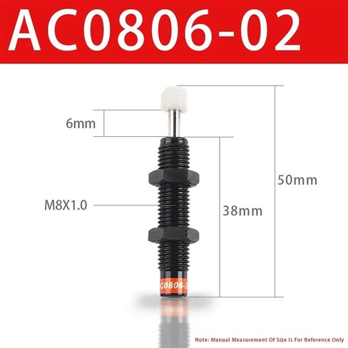 AC0806-02 Pneumatic Oil Pressur Hydraulic Shock Absorber Adjustable Manipulator Hydraulic Buffer 1Pcs in Saudi Arabia