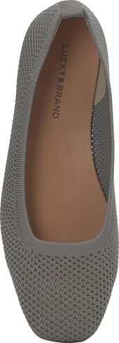 Lucky Brand Women's DANERIC Ballet Flat, Brownstone, 5.5 in Saudi Arabia