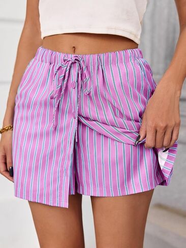 Fisoew Womens Summer Mini Varts Mini Varts Casual Draphstring مرنة الزر Cute Y2K Skorts skorts in Kuwait
