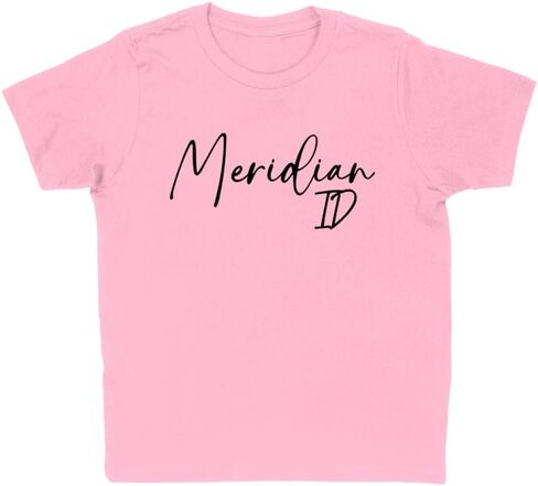 Script Meridian Idaho Kids T-Shirt Youth in Saudi Arabia