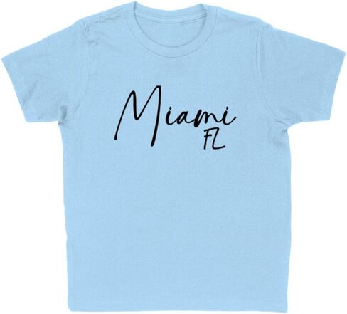 Script Miami Florida Kids T-Shirt Youth in Kuwait