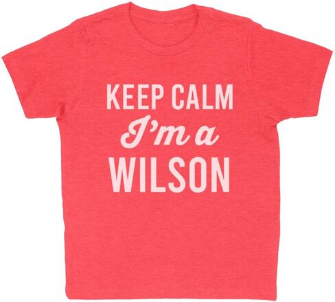 Keep Calm I'm a Wilson Kids T-Shirt Youth in Saudi Arabia