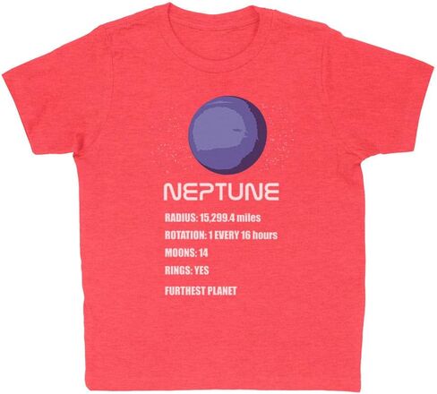 Neptune Planet Info Kids T-Shirt Youth in Saudi Arabia