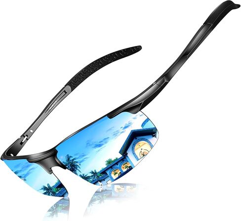 DADA-PRO Polarized Sunglasses Men Sport Driving Sun Glasses Ultralight Al-Mg Mirrored Shades UV400 Protection in Saudi Arabia
