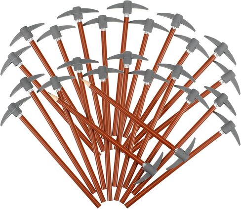 Chinco 24 Pieces Pickaxe Pencils Eraser Set Funny Eraser Topper Pencils Bulk with Axe Shape Erase for Students Gifts in Kuwait