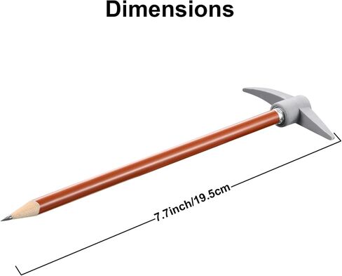 Chinco 24 Pieces Pickaxe Pencils Eraser Set Funny Eraser Topper Pencils Bulk with Axe Shape Erase for Students Gifts in Kuwait