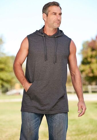 KingSize Men's Big & Tall Lightweight Muscle Hoodie Tee in Saudi Arabia