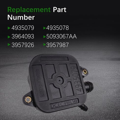 4935079 Valve Cover Breather Crankcase w/Connector Fit for 2003 2004 2005 Dodge Ram 2500 3500 ISL 8.9L QSC ISC 8.3L for Dodge Cummins 5.9L Replace 4935078 3964093 5093067AA in Saudi Arabia