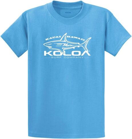 Koloa Surf Great White Shark Logo Heavy Cotton T-Shirts in Regular, Big & Tall in Saudi Arabia