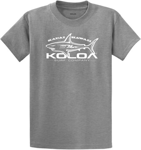 Koloa Surf Great White Shark Logo Heavy Cotton T-Shirts in Regular, Big & Tall in Saudi Arabia