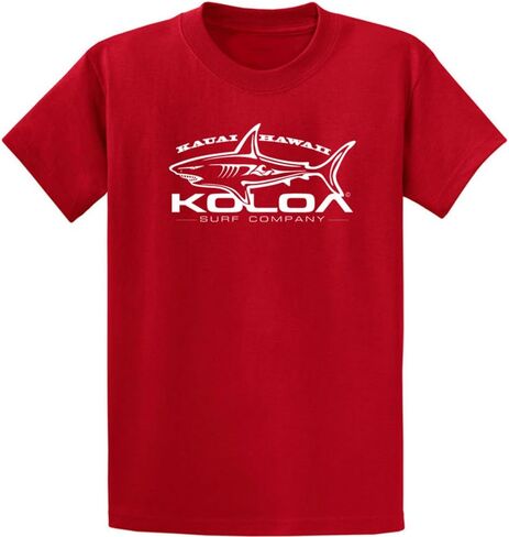 Koloa Surf Great White Shark Logo Heavy Cotton T-Shirts in Regular, Big & Tall in Saudi Arabia