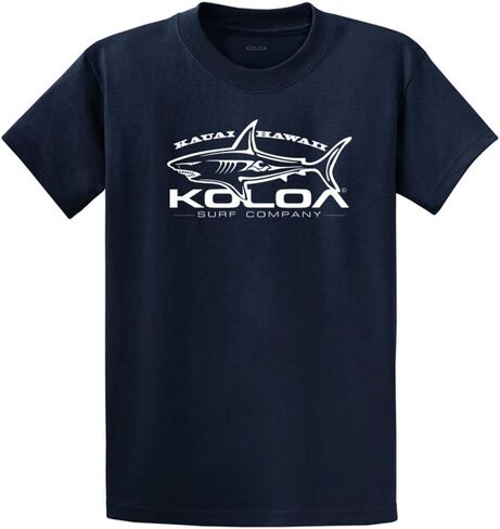 Koloa Surf Great White Shark Logo Heavy Cotton T-Shirts in Regular, Big & Tall in Saudi Arabia