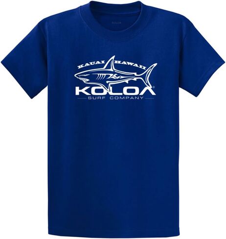 Koloa Surf Great White Shark Logo Heavy Cotton T-Shirts in Regular, Big & Tall in Saudi Arabia