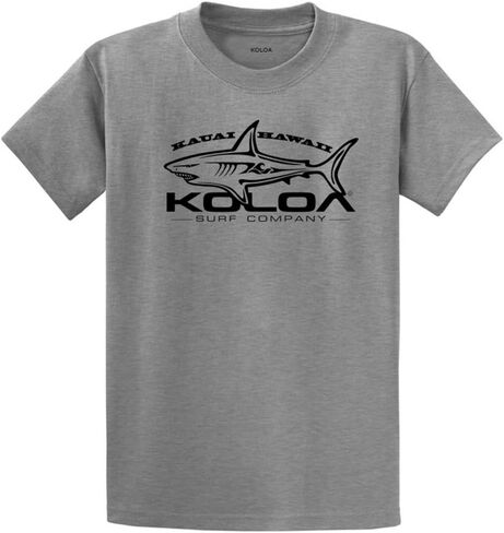 Koloa Surf Great White Shark Logo Heavy Cotton T-Shirts in Regular, Big & Tall in Saudi Arabia