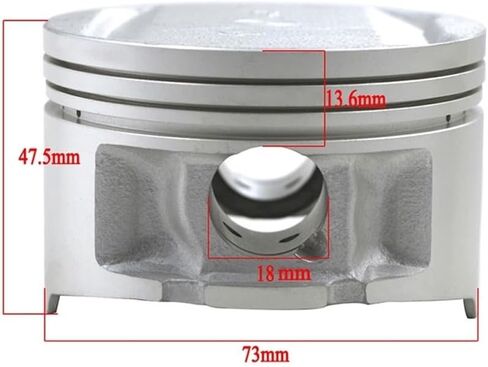 STD Cylinder Bore Size 73mm-74mm Motorcycle Cercy Cit & Piston Ring Kit لـ TTR250 4gy 1999-2006 4gy-11636-00-00 (73.75mm mit kit) in Saudi Arabia