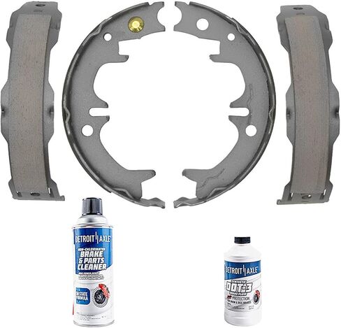Detroit Axle - Rear Parking Semi-metallic Brake Shoes Replacement for Lexus ES350 ES330 Toyota Camry Highlander Avalon - 4pc Set in Kuwait