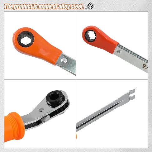 RYANSTAR RACING 2-Piece Automatic Slack Adjuster Release Tool Set for Air Brake System Adjustment - Includes Fork End Release Tool and Double Square Ratcheting Wrench in Saudi Arabia
