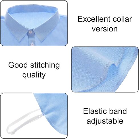 2 Pcs Fake Collar Detachable Dickey Collar Faux False Collar Half Shirts for Women Graduation Daily Wear in Saudi Arabia